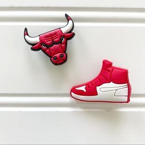 Chicago Bulls Theme CROCS Charm Bundle - Set of 2